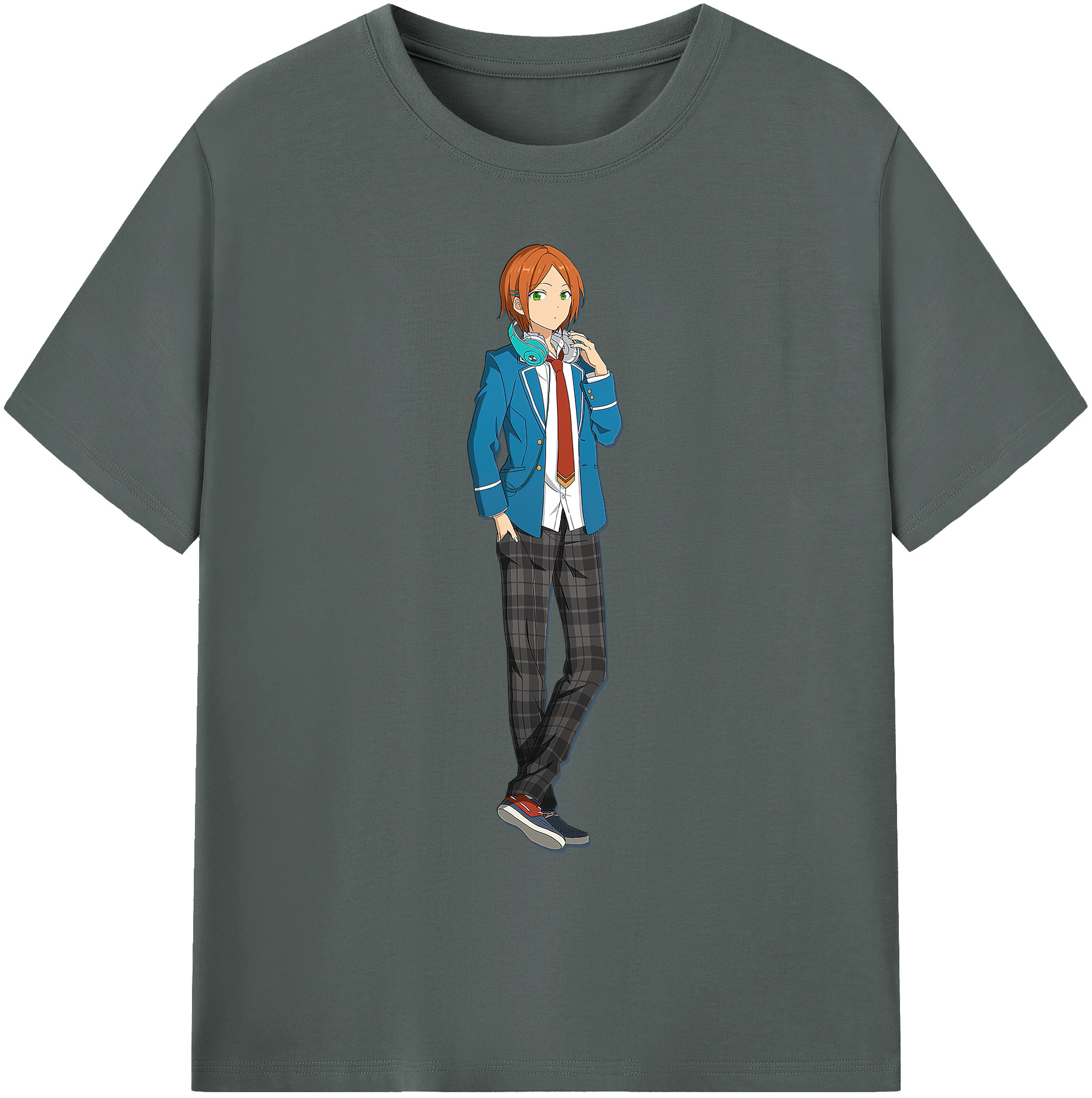 （画像用） あんさんぶるスターズ! Ensemble Stars 綿100％ メンズ半袖Tシャツ｜肌触りやわらか＆通気性